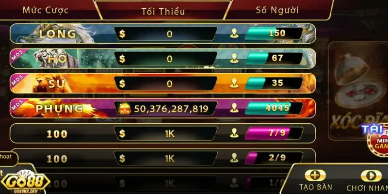 bí quyết đặt cược Xóc Đĩa Go88 Giới thiệu game xóc đĩa