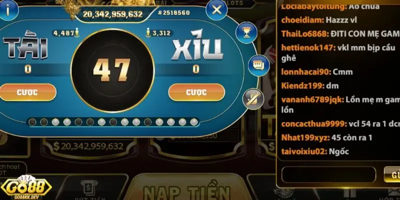 mẹo chơi Tài Xỉu Go88 thắng lớn